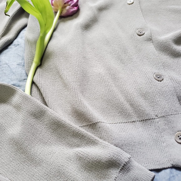 Aritzia Wilfred Gray Cardigan - Picture 2 of 7